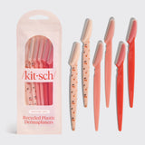 Recycled Plastic Dermaplaners 6pc Set - Asstd Cherry Blossom