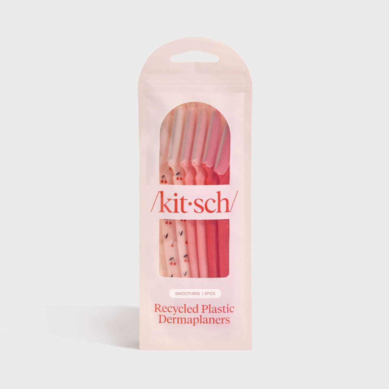 Recycled Plastic Dermaplaners 6pc Set - Asstd Cherry Blossom