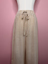 Women’s Striped Wide Leg Drawstring Pants