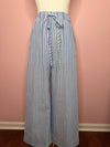 Women’s Striped Wide Leg Drawstring Pants