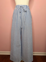Women’s Striped Wide Leg Drawstring Pants