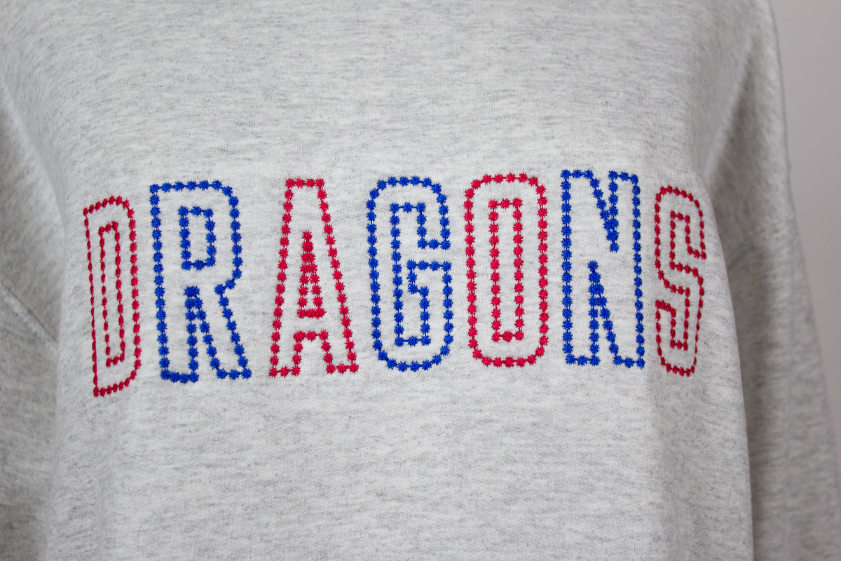 Dragons Spiritwear Embroidered Crewneck