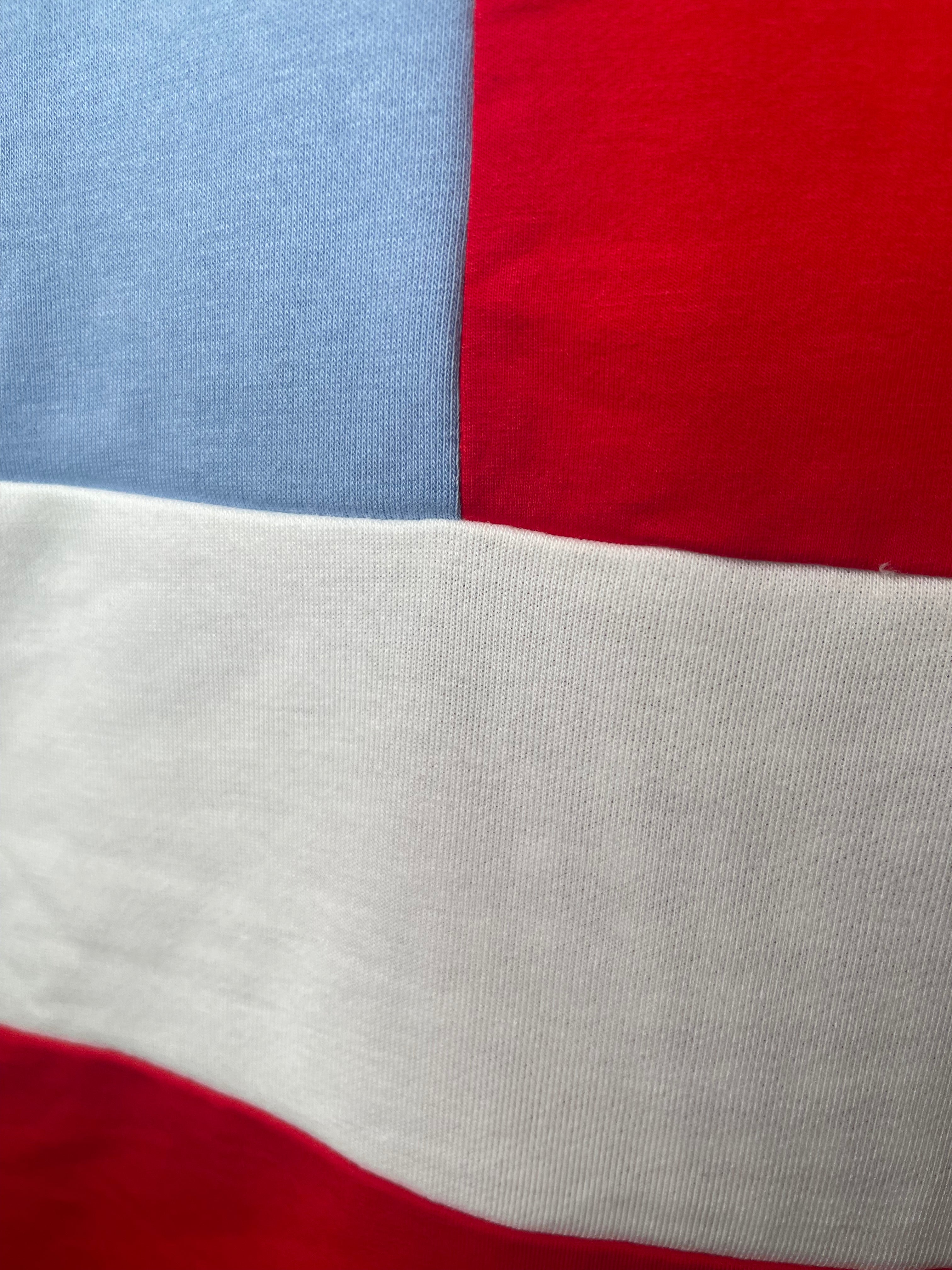 USA Flag Patchwork Oversize Sweatshirt