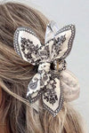 Paisley Floral Print Cute Bow Knot Hair Clip