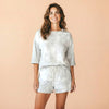Tie Dye 3/4 Sleeve Top and Shorts Set