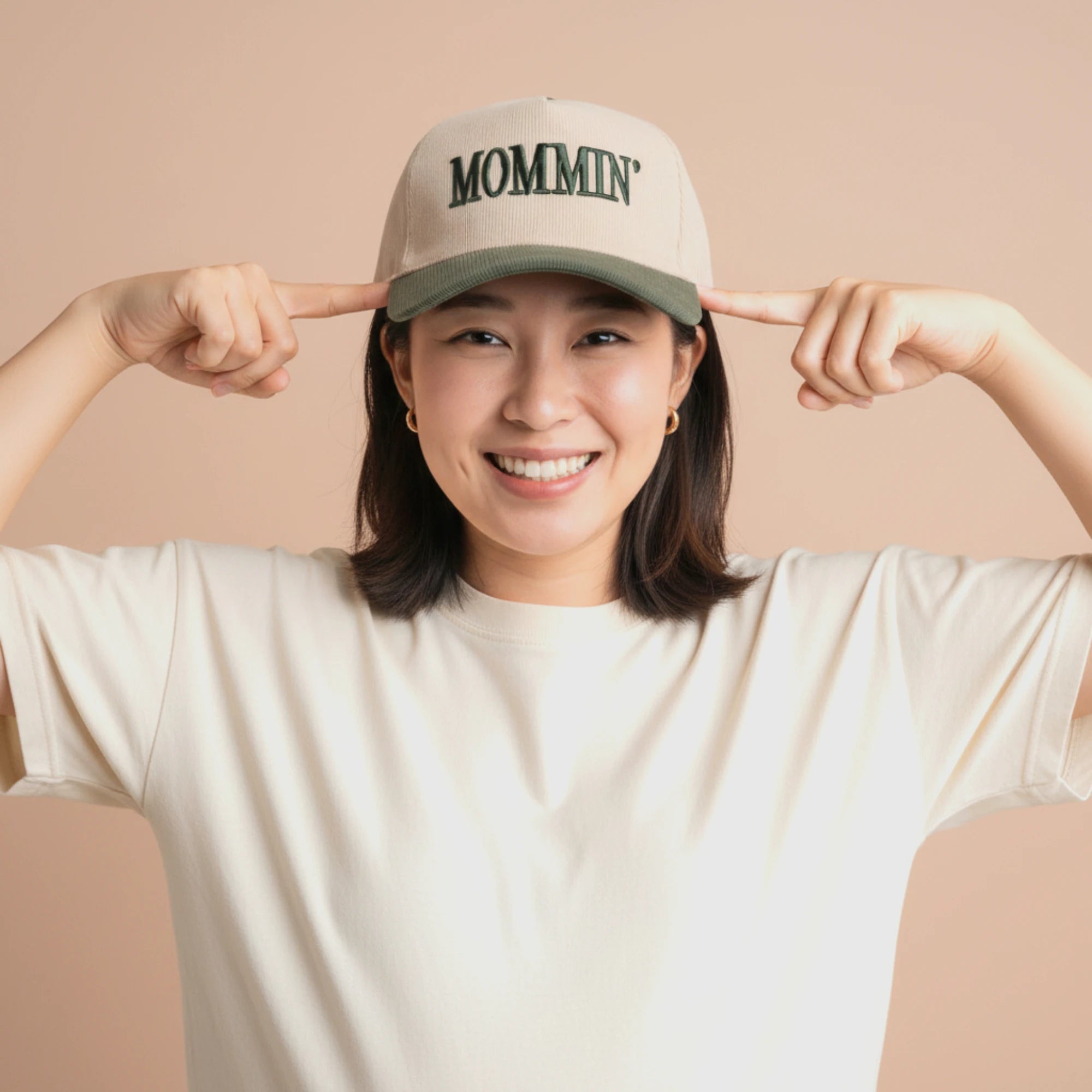 Mommin’ Two Tone Corduroy Hat