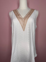 Boho Grace Lace Crochet V-Neck Tank Top