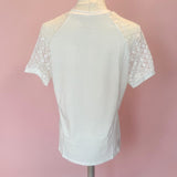 Lace Patchwork Seam Detail Tee