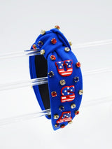 4TH of July USA Rhinestone Stud Headband