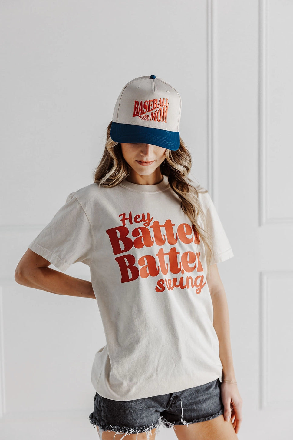 Hey, Batter Baseball Women's Graphic T-Shirt