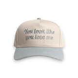 You Look Like You Love Me Two Tone Canvas Cotton Hat