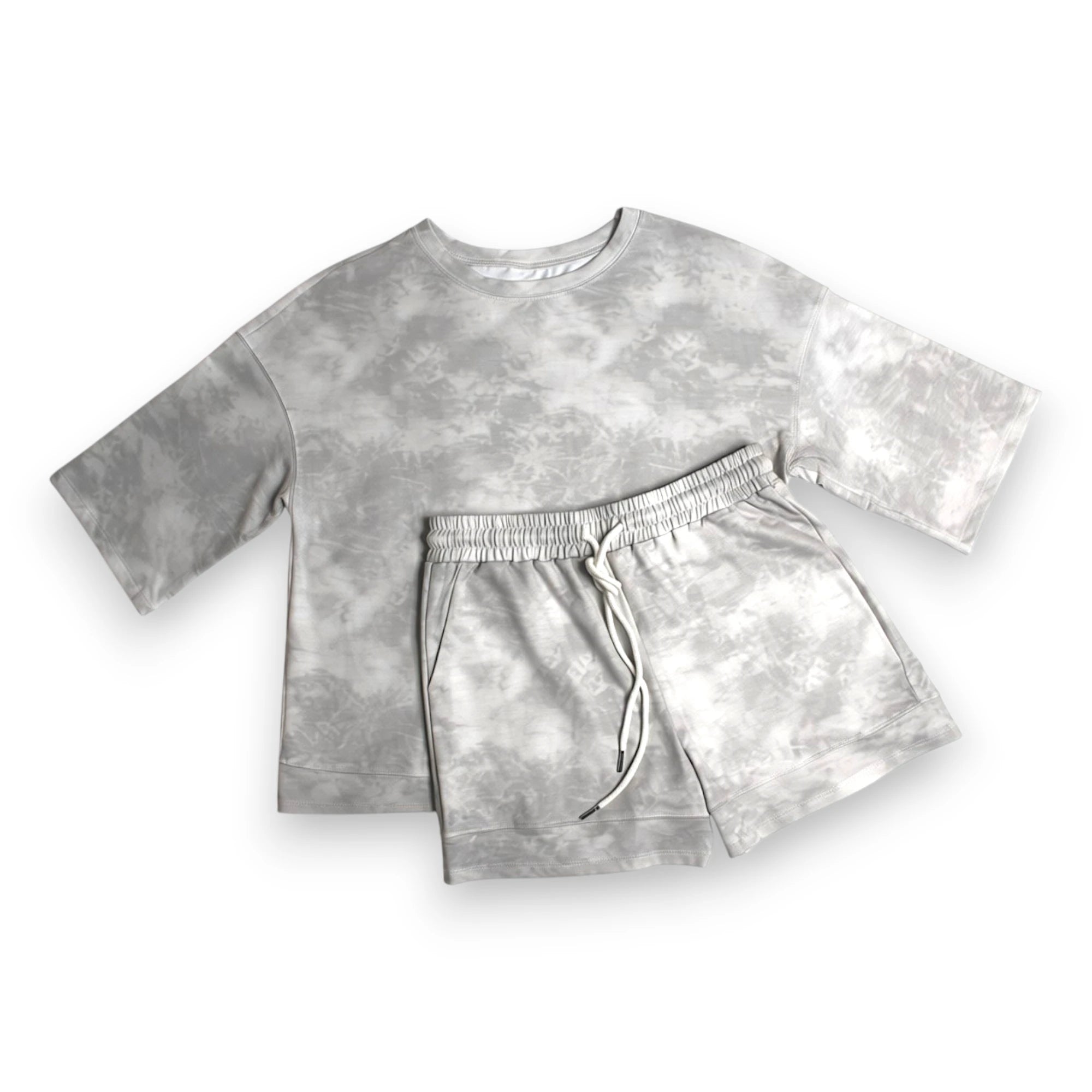 Tie Dye 3/4 Sleeve Top and Shorts Set