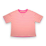 Stripe Terry Knit Top & Shorts Set